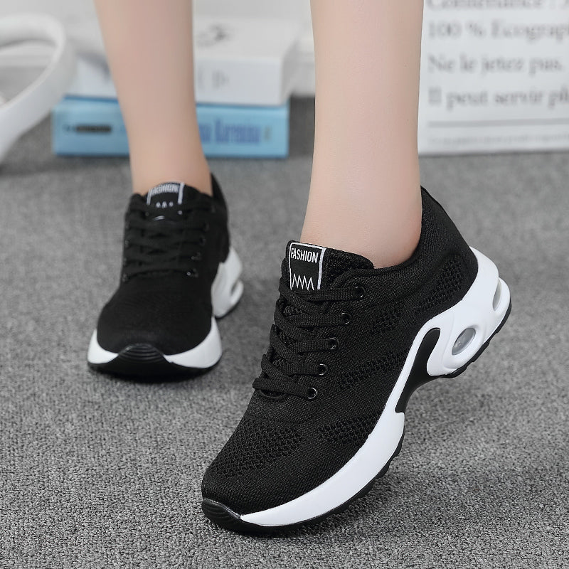 Ortho Cushion Go-Running Shoes - Black - ComfortWear