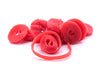 Gerrit Broadway Strawberry Licorice Wheels - 4.4 LB Resealable Stand Up Candy Bag - Strawberry Flavored Licorice Strip - Bulk Candy Bag for Parties or Holidays 4.4 Pound (Pack of 1)