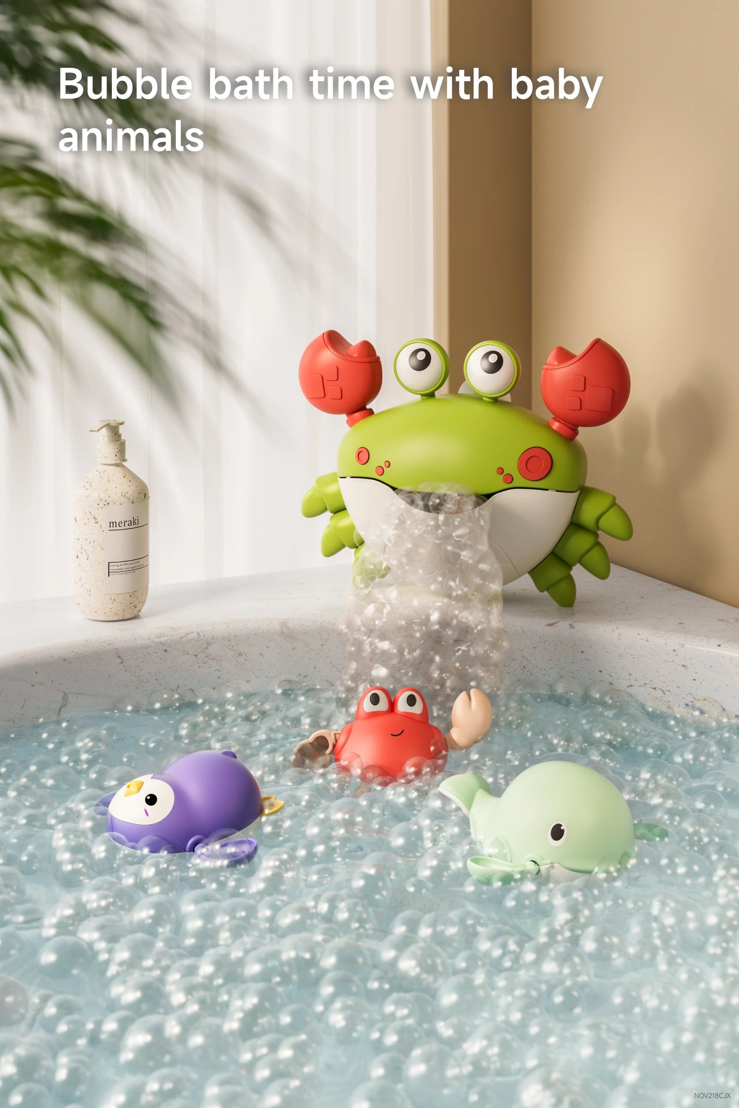 3 wind up toys for added fun in the bathtub