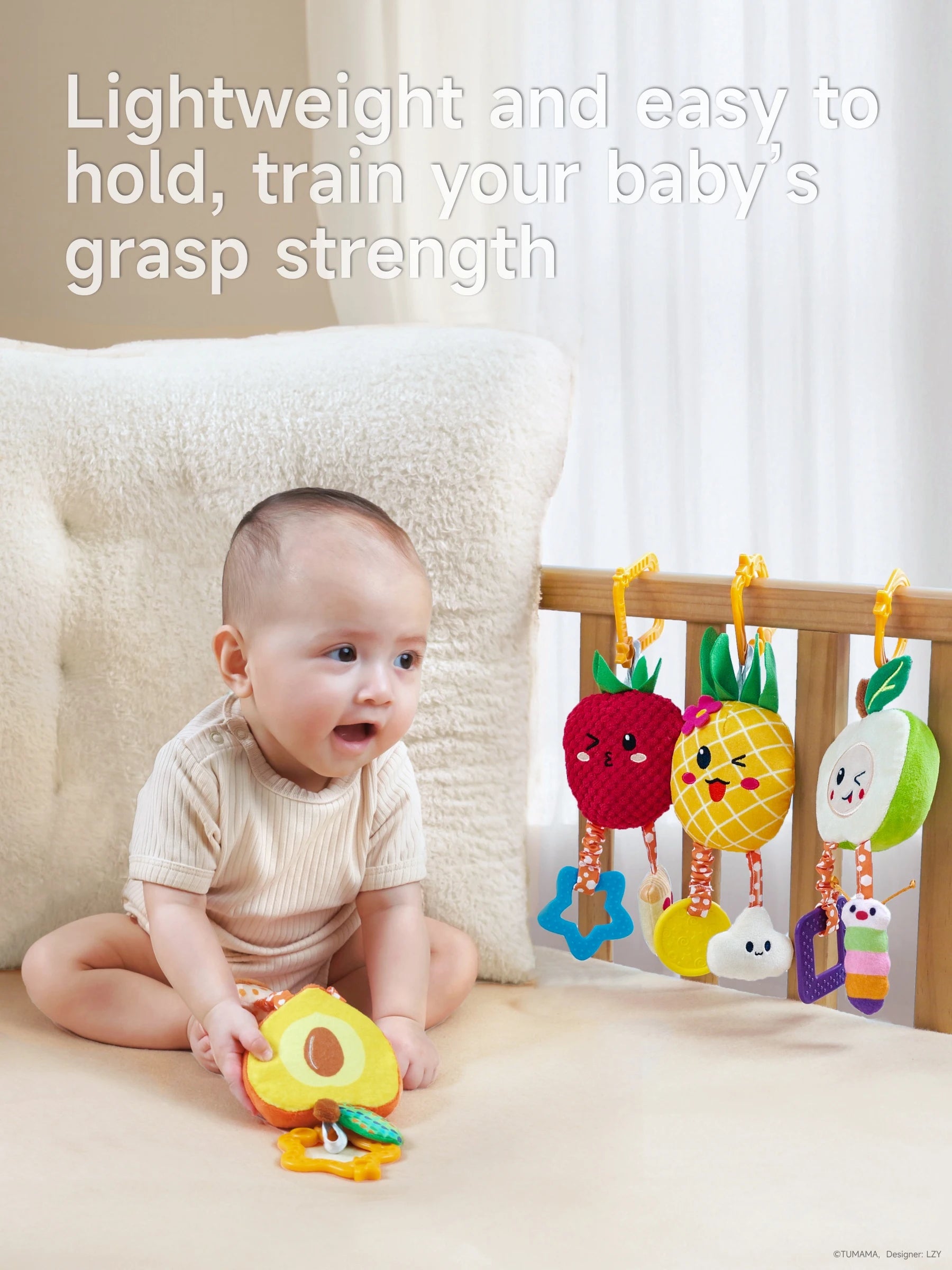 Apple pineapple raspberry apricot play set for infant joy