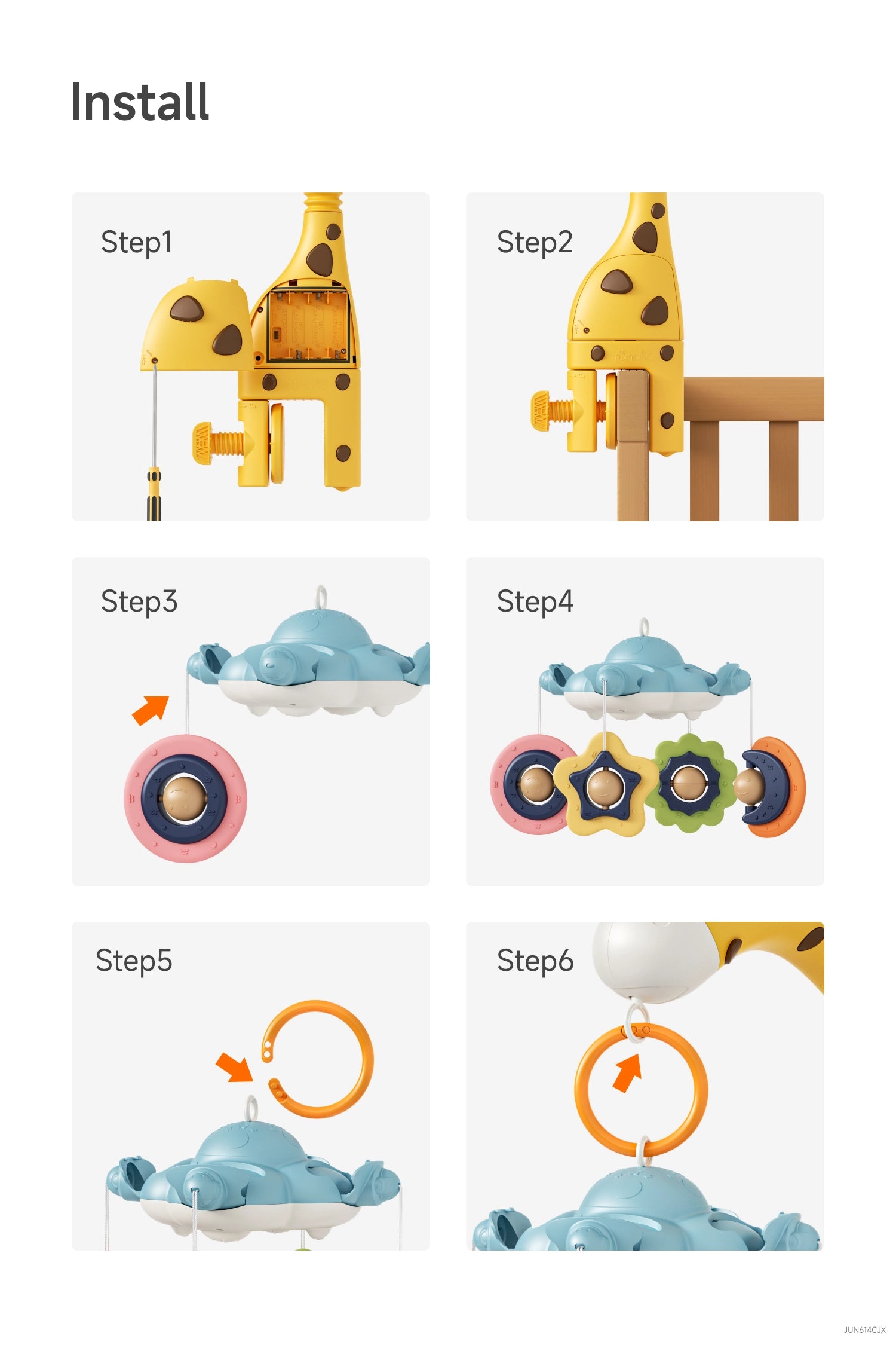 Baby Giraffe Toy Installation Instructions