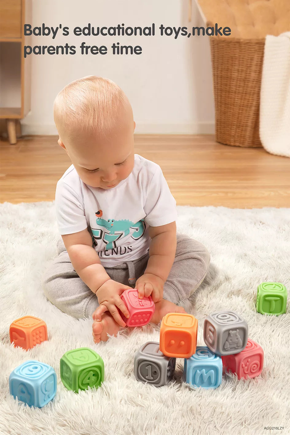 Baby Soft Stacking Blocks Chewing Sensory Toys babys eductional toys