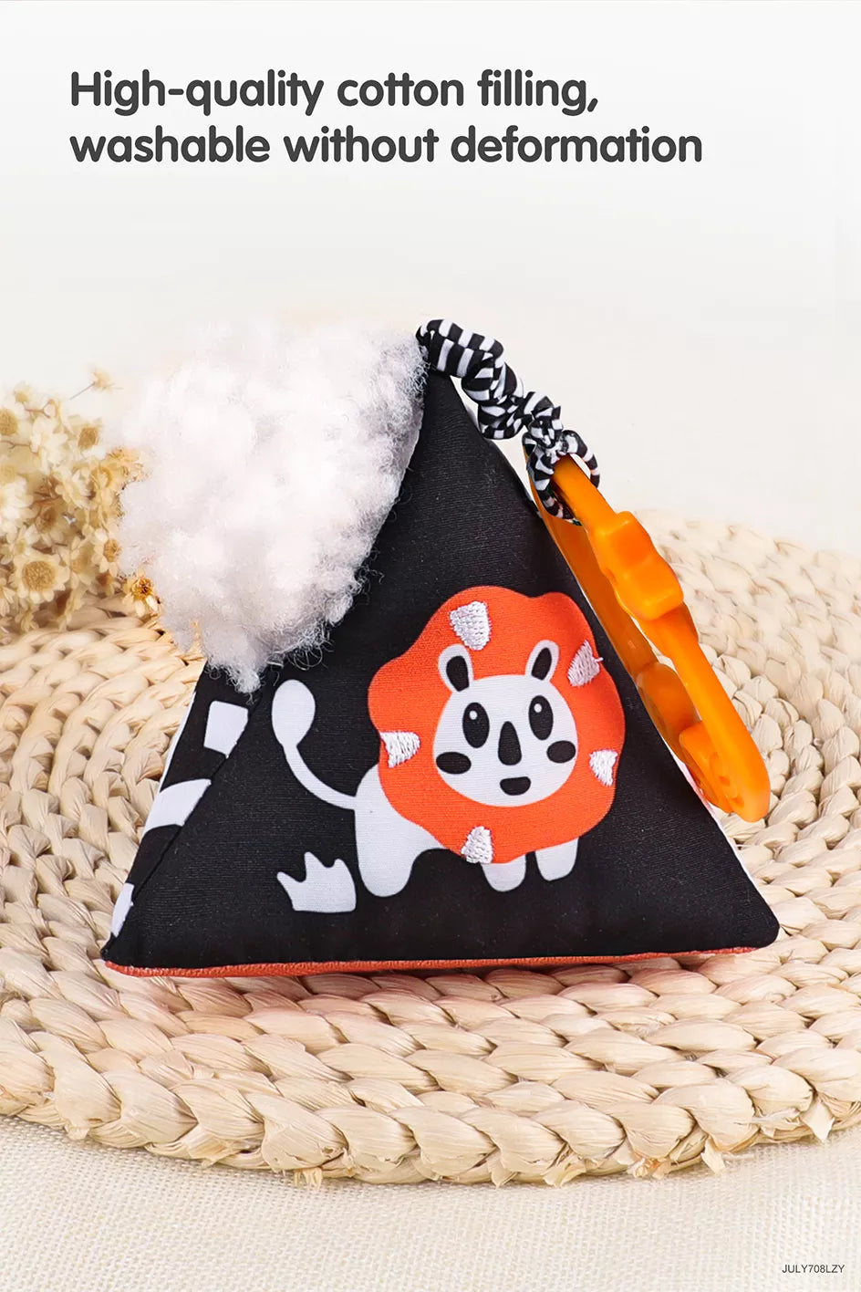 Baby high contrast shapes set toy high quality cotton filling