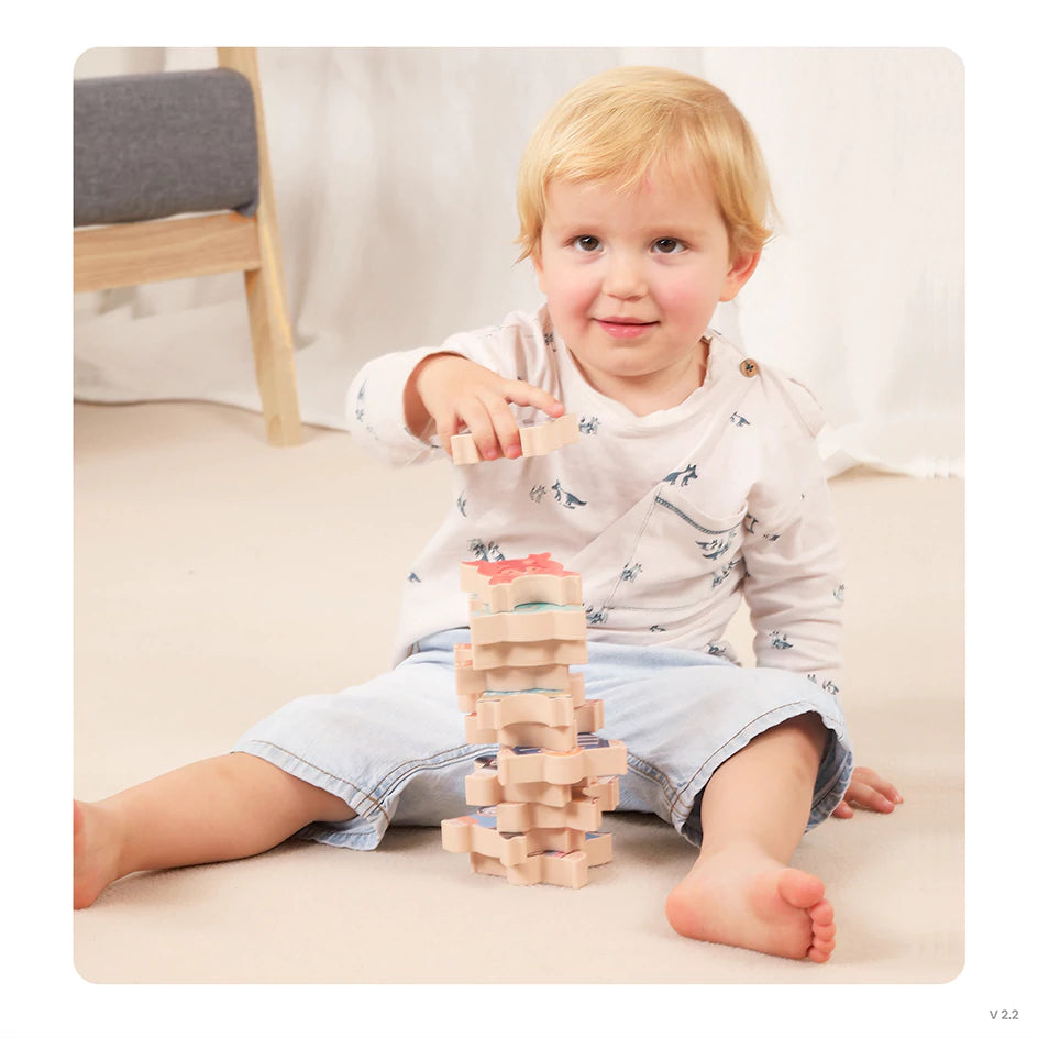 Balance blocks stacking toy for fine motor skills in toddlers
