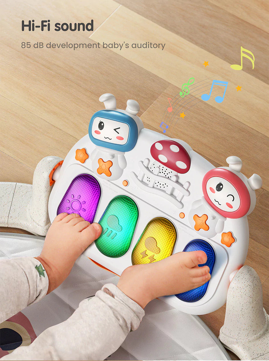 Bluetooth controlled play piano for infants Hi Fi sound