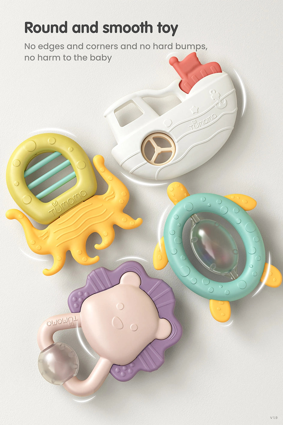 Comprehensive teething toy set for infants