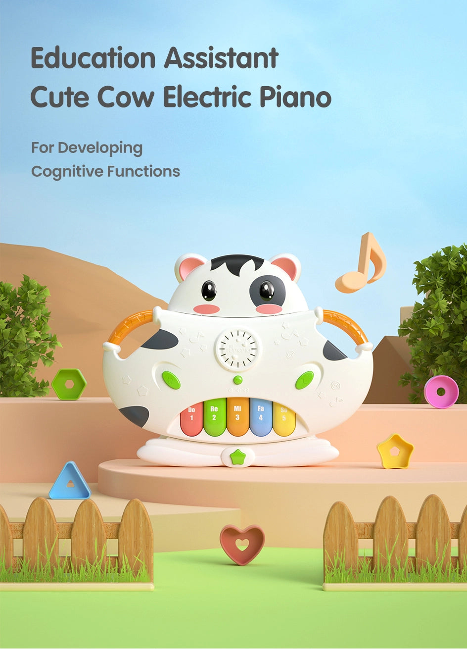 Cow piano for interactive musical exploration
