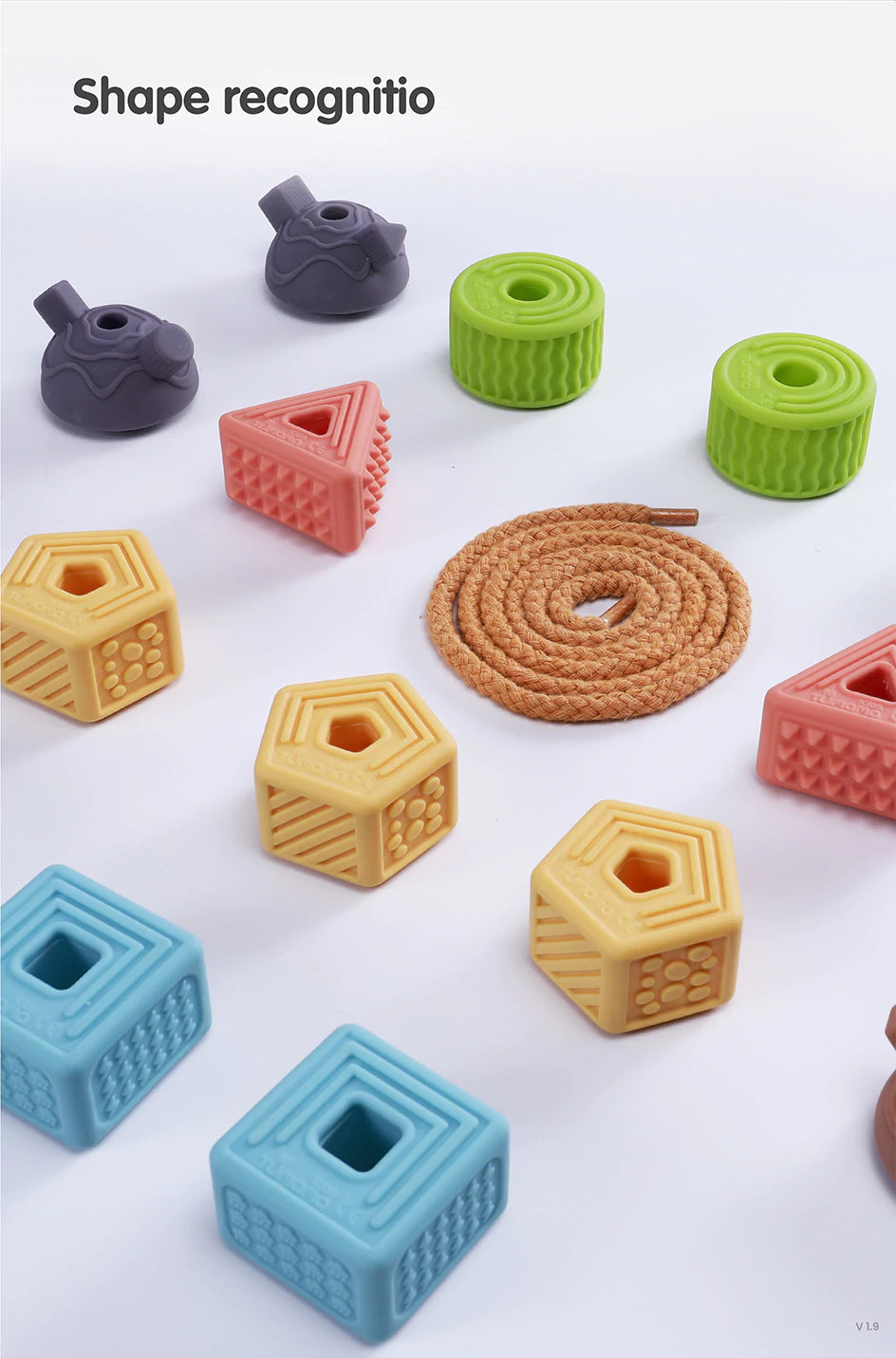 Creative play with soft building blocks for toddlers