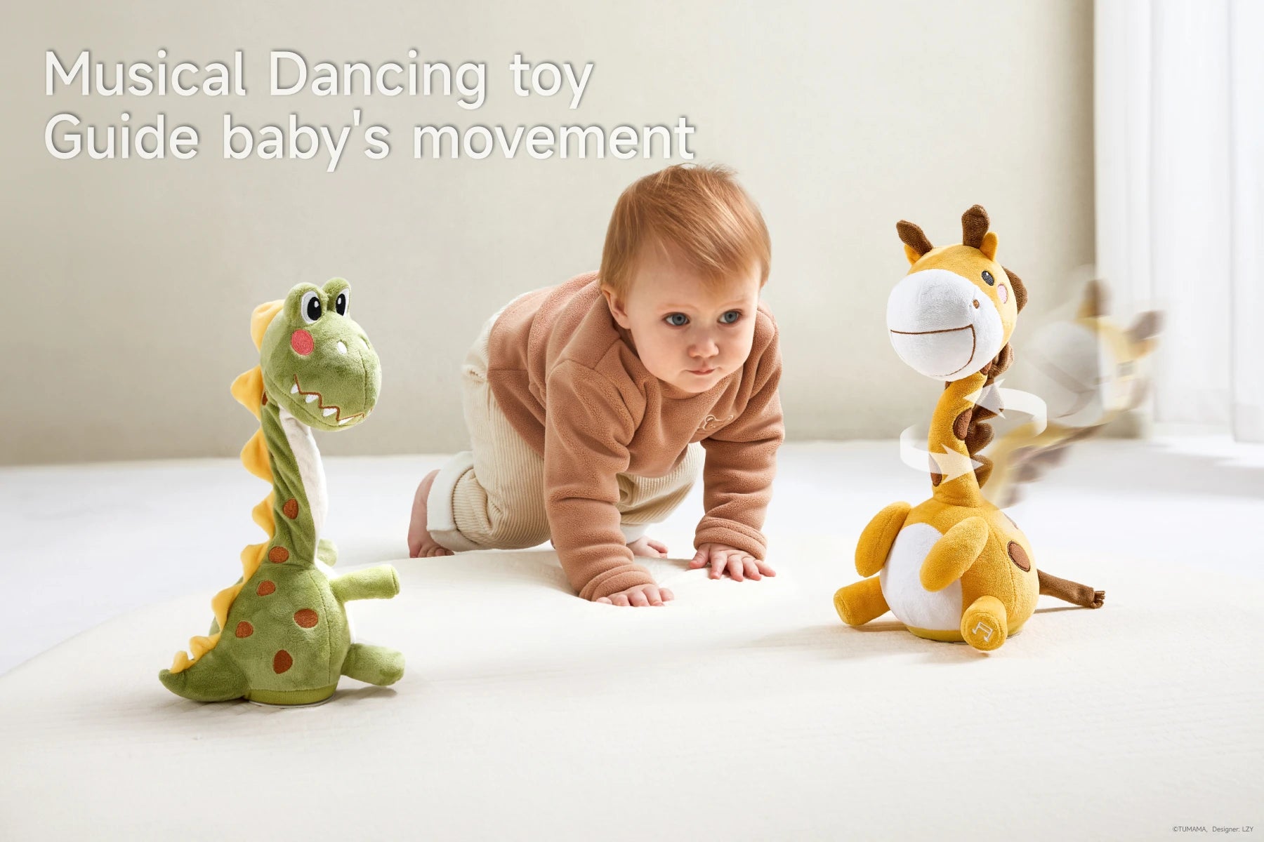 Dancing and talking baby toys for interactive playtime