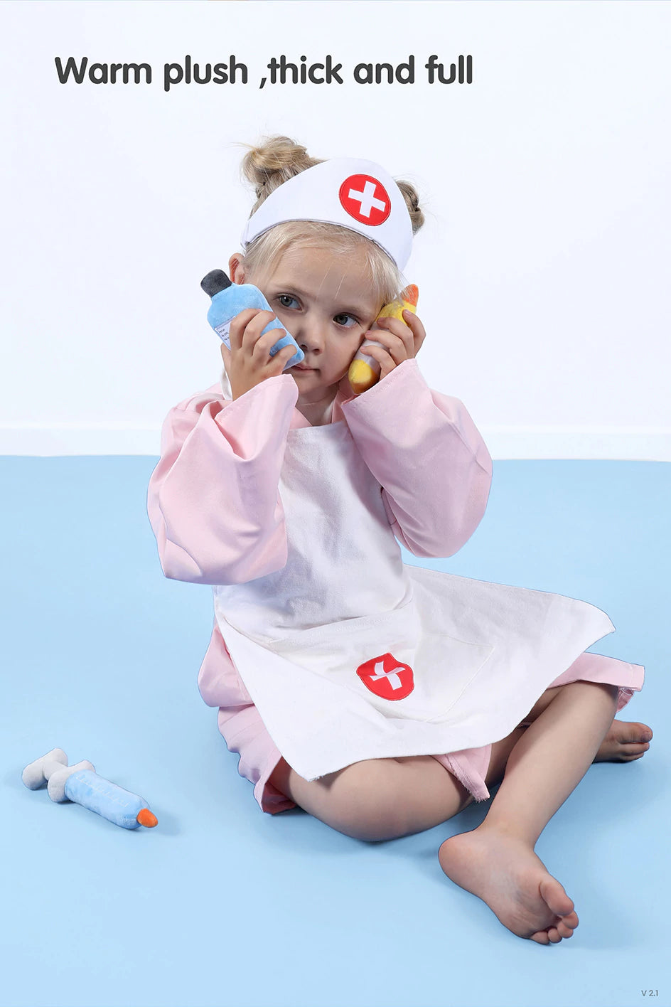 Dress up role play toy set for kids with doctor accessories