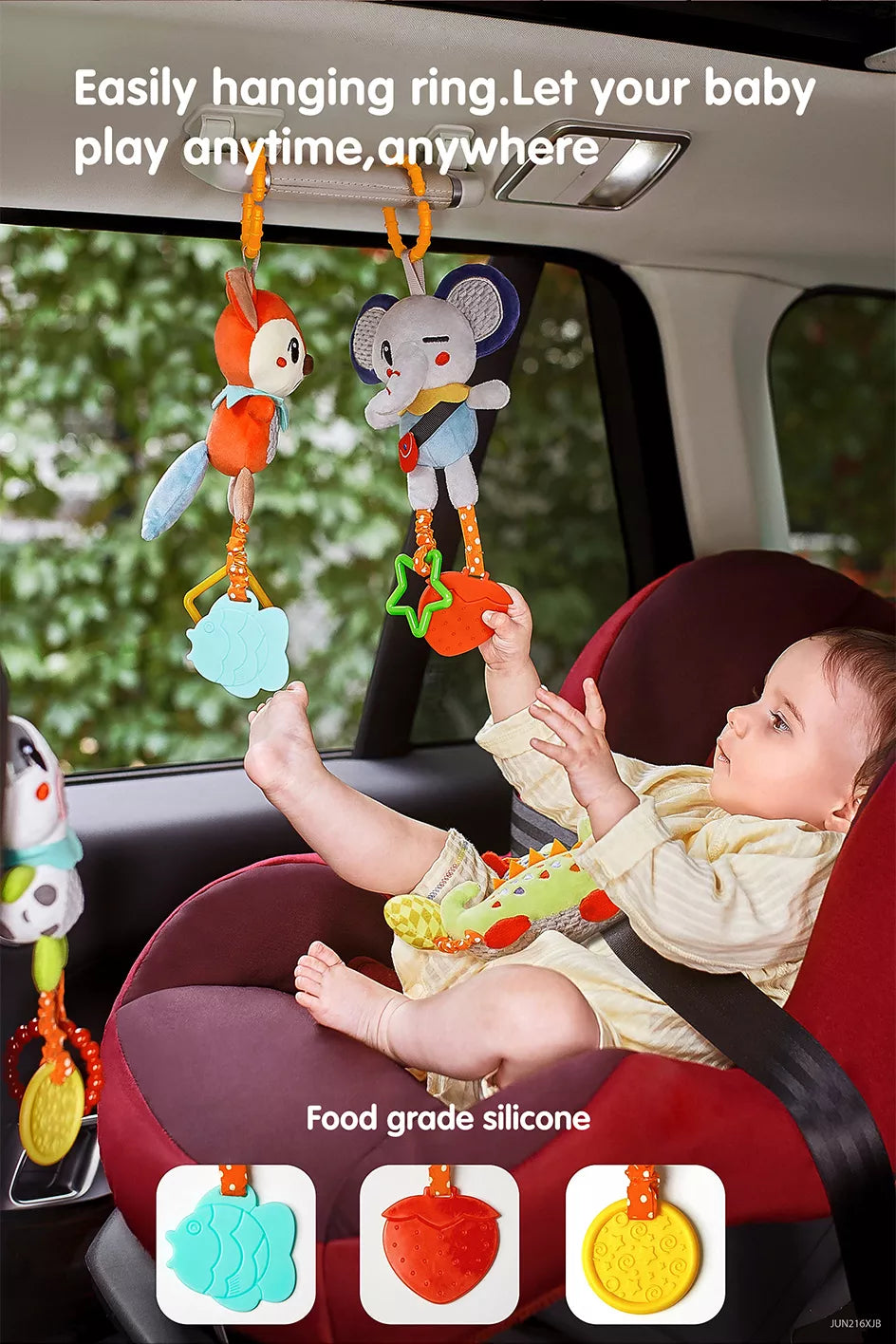 Elephant alligator car seat toys