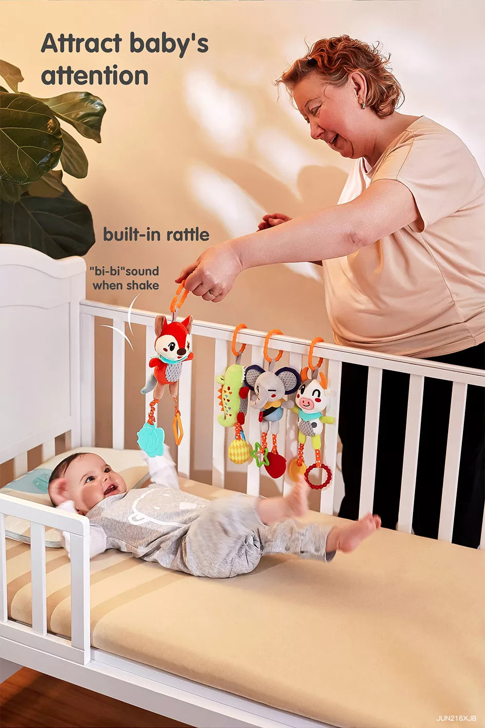 Hanging crib toys for 0 month old