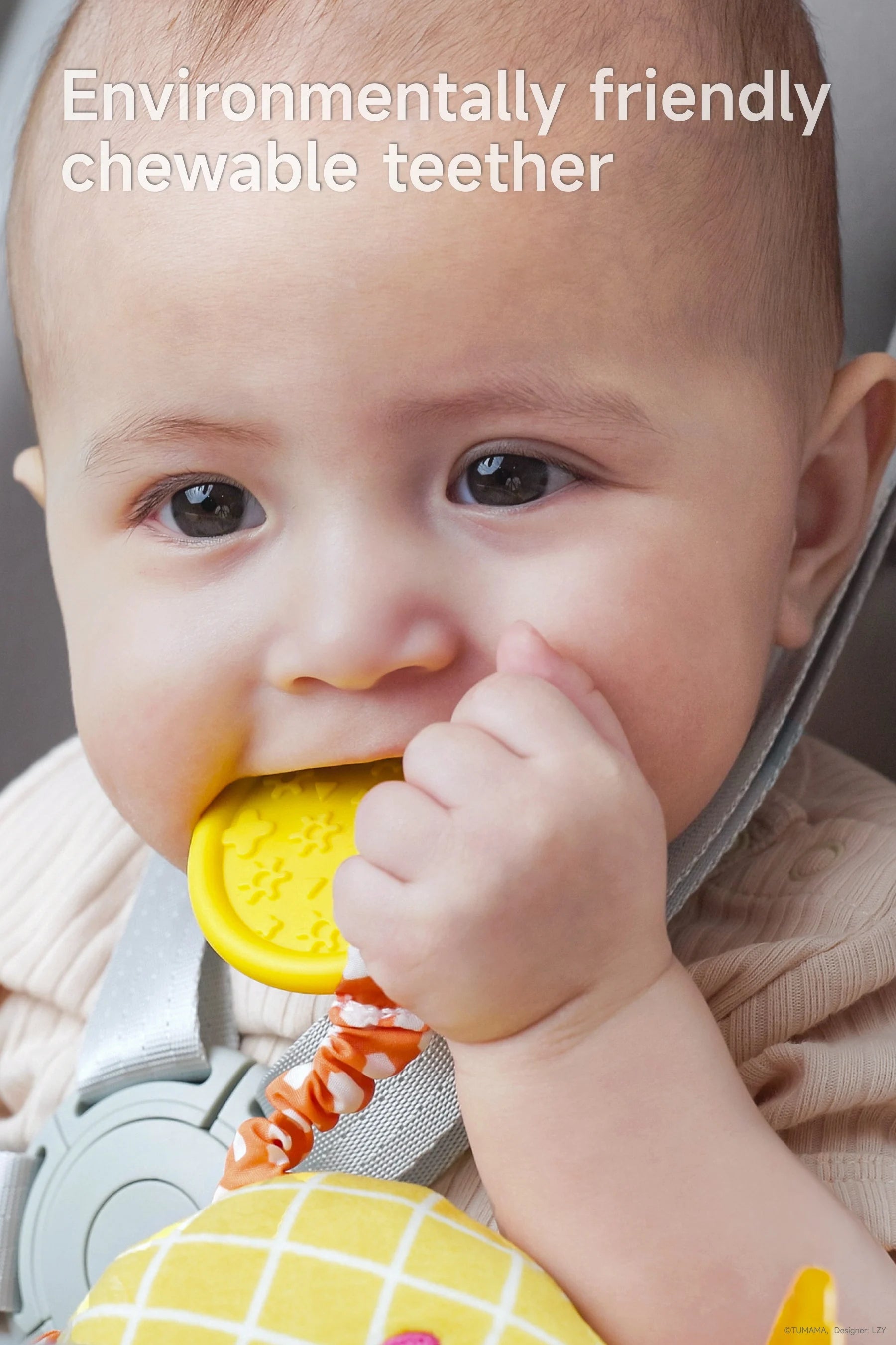 Hanging fruit rattles for newborns_ sensory stimulation