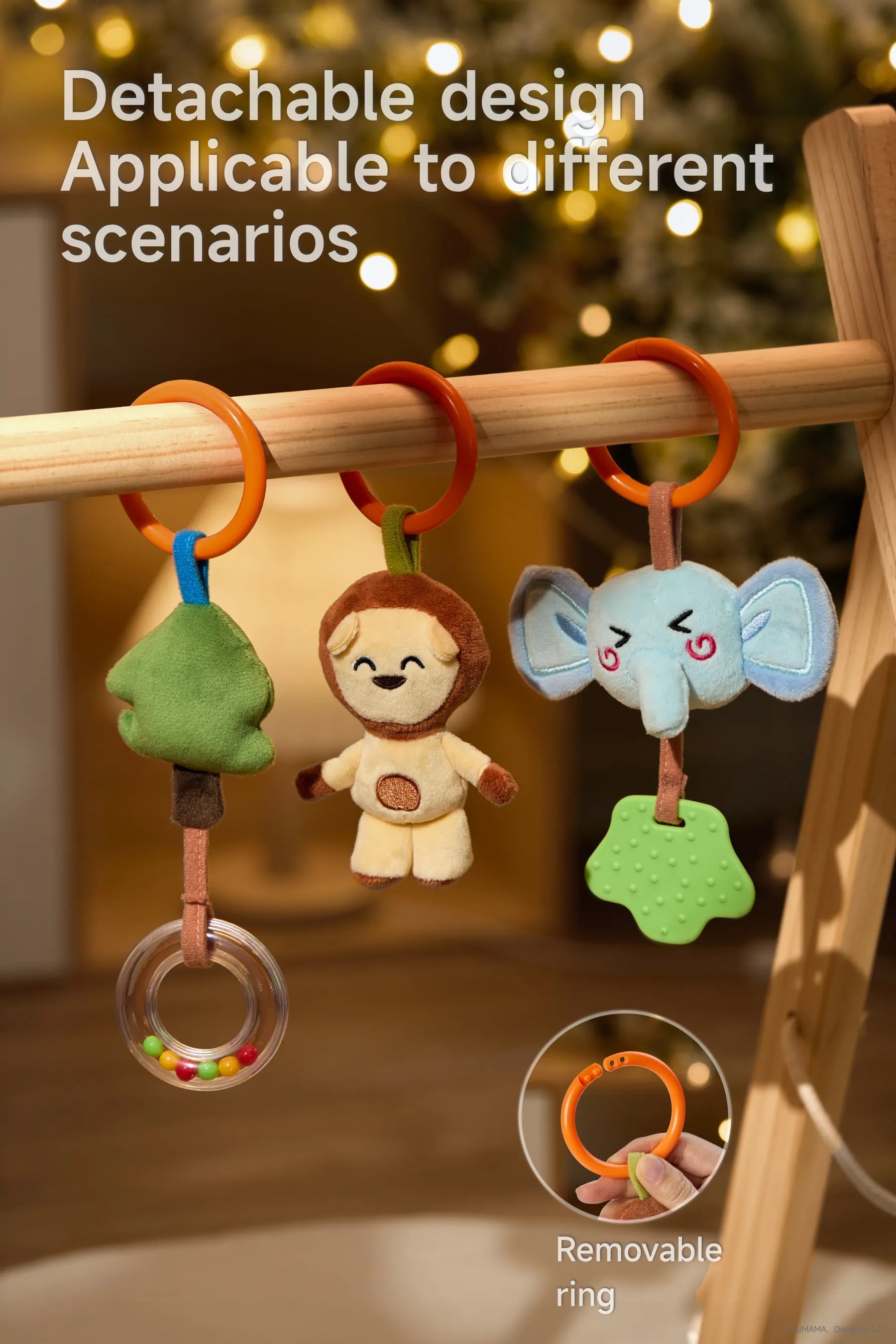Hanging toys for baby_s stroller entertainment