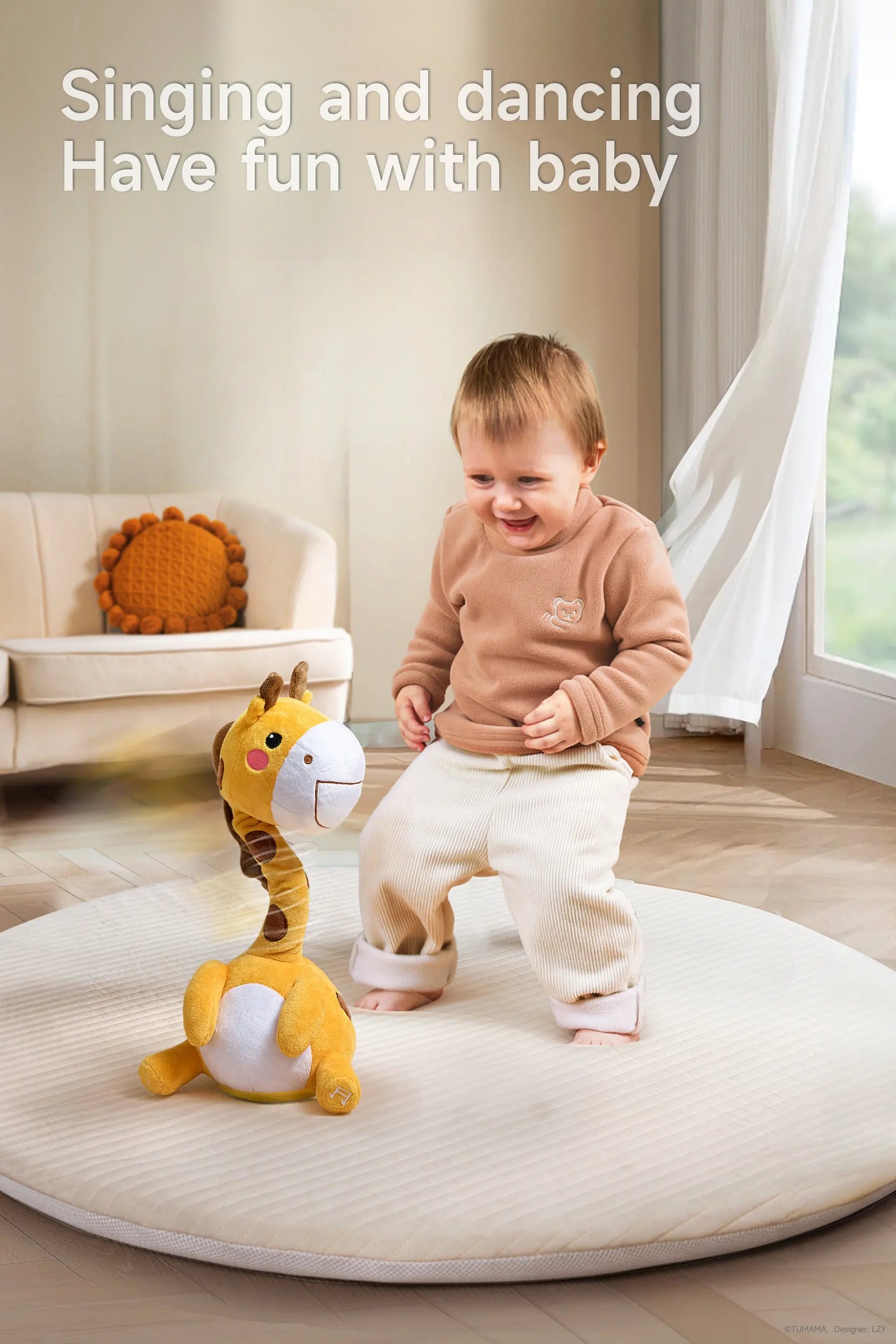 Interactive baby toys featuring twist musical play