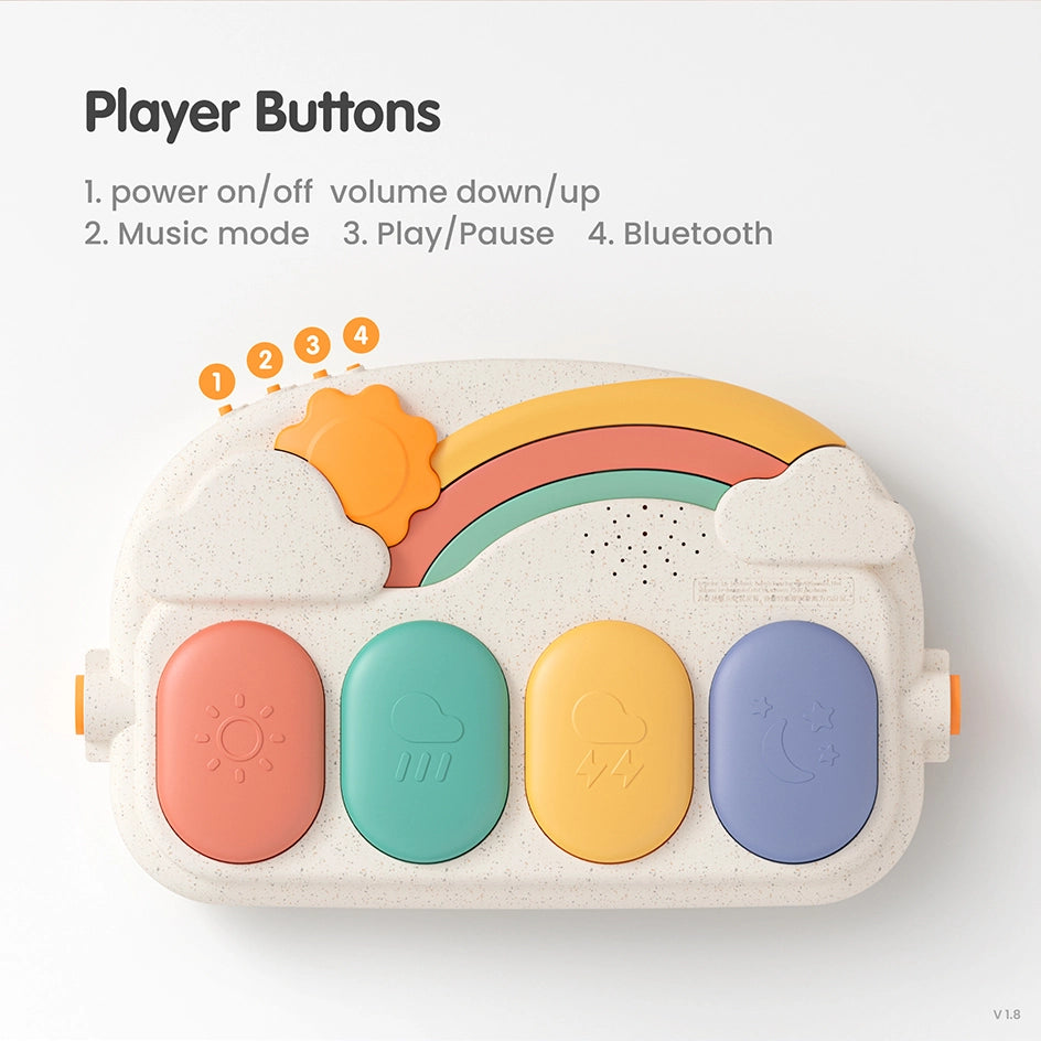 Interactive light and music baby play mat Player Buttons