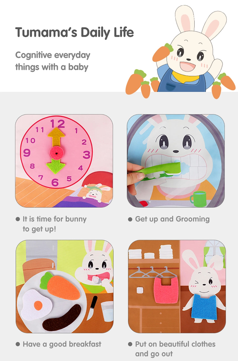 Learning book toy with daily life themes