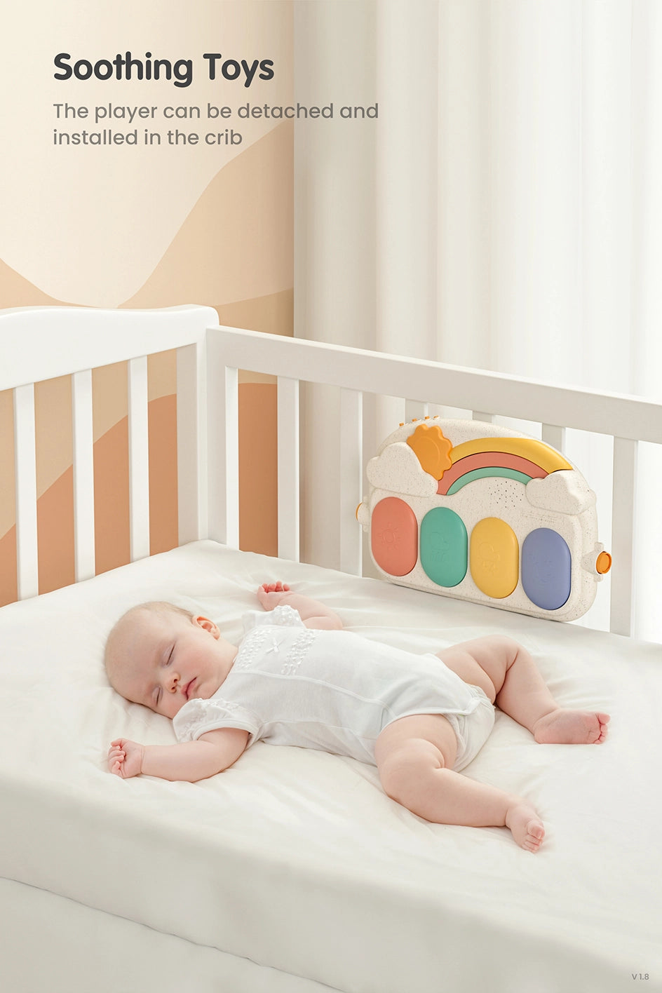 Light and sound activity mat for baby play