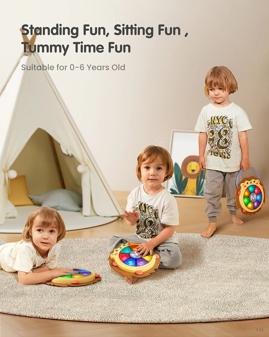 Musical playtime fun for 18 month old babies