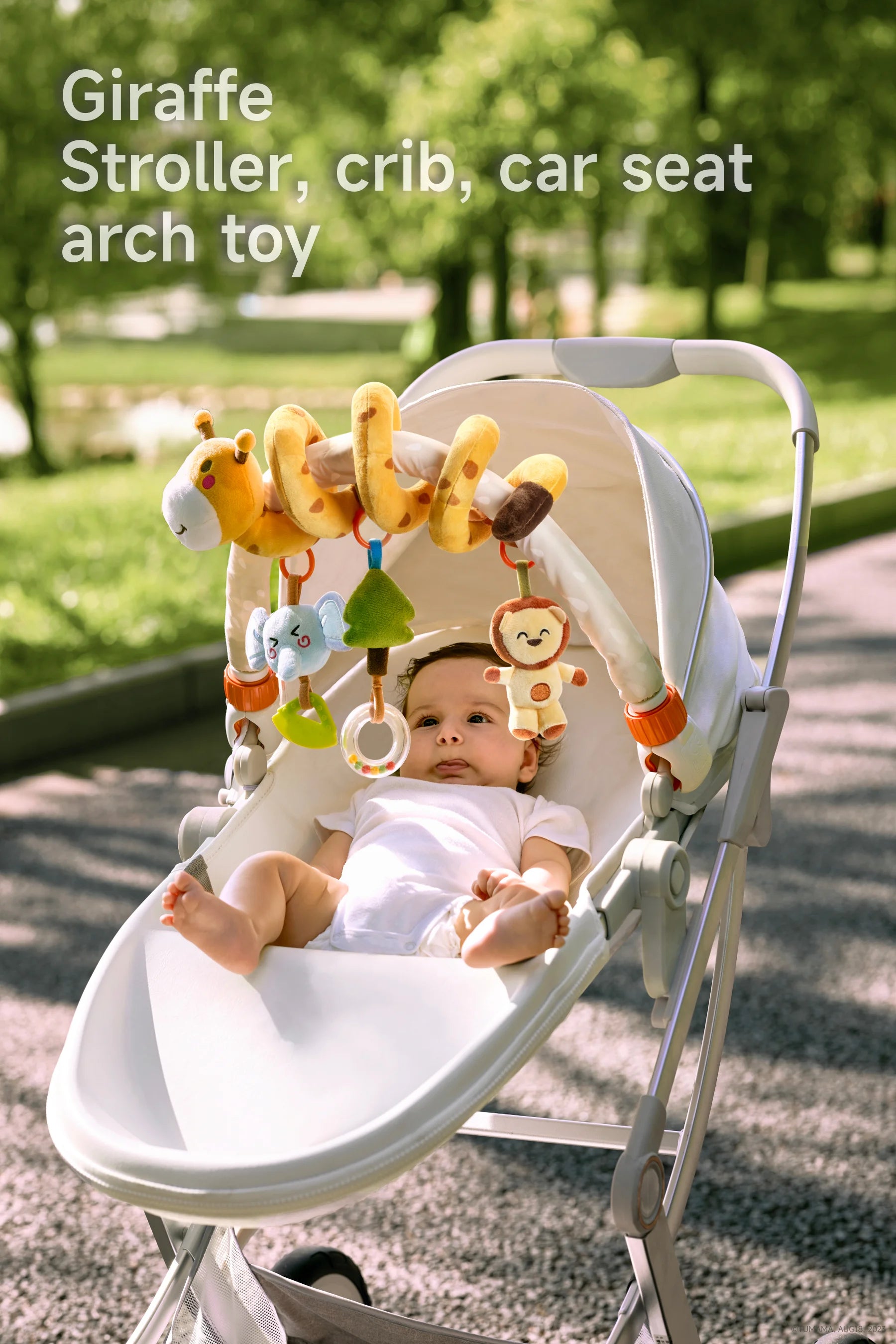 Portable baby mobile for bassinet car seat and crib