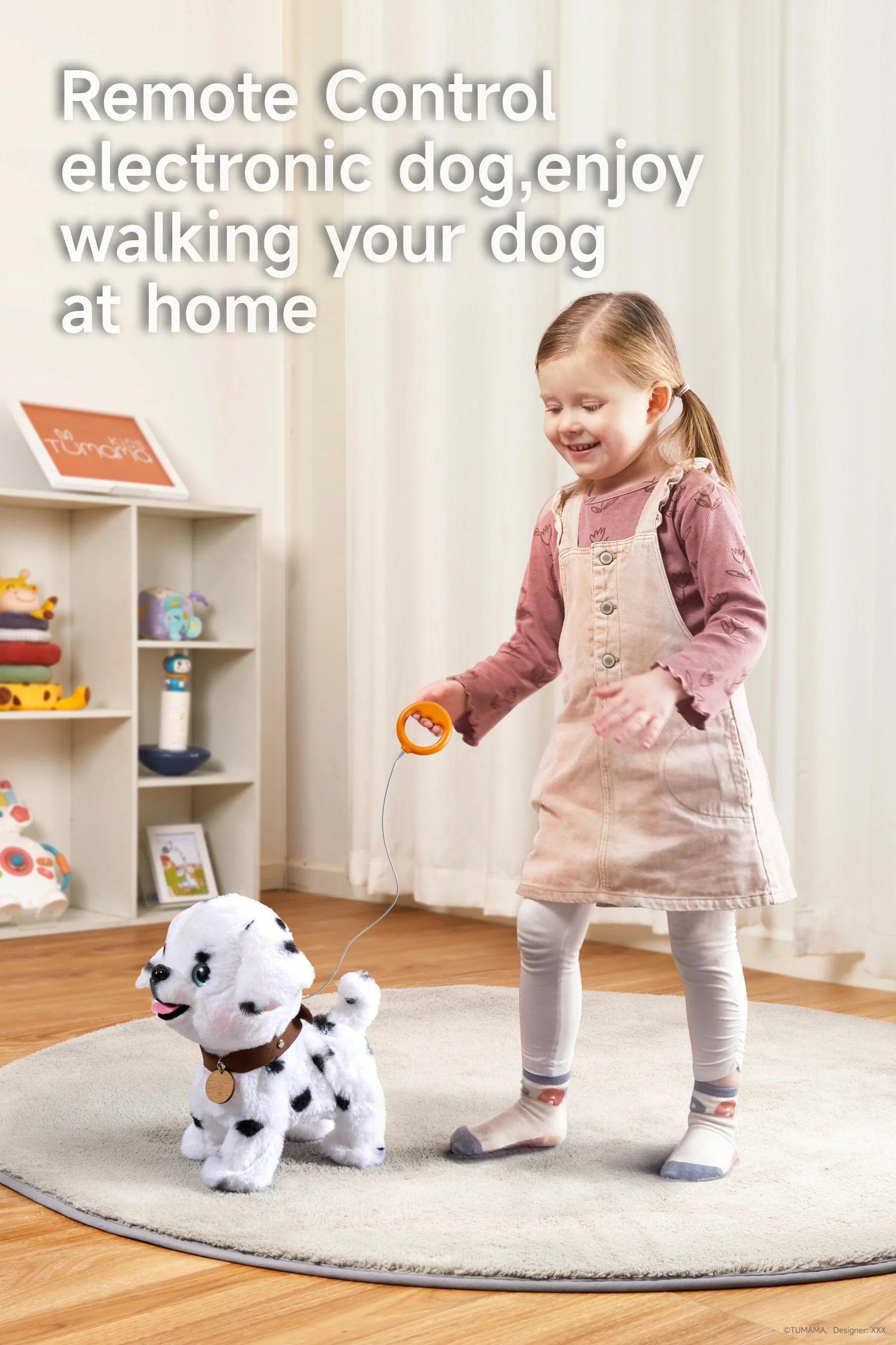 Realistic dog toy set with walking barking and singing actions