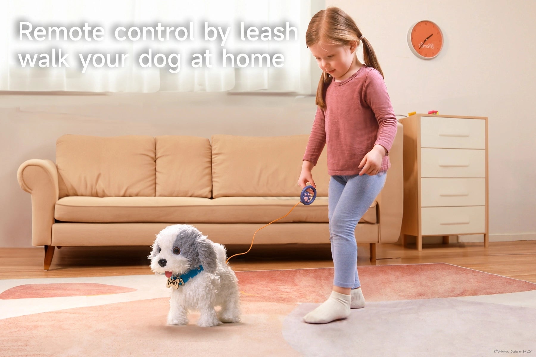 Remote and voice control walking dog for toddler_s fun