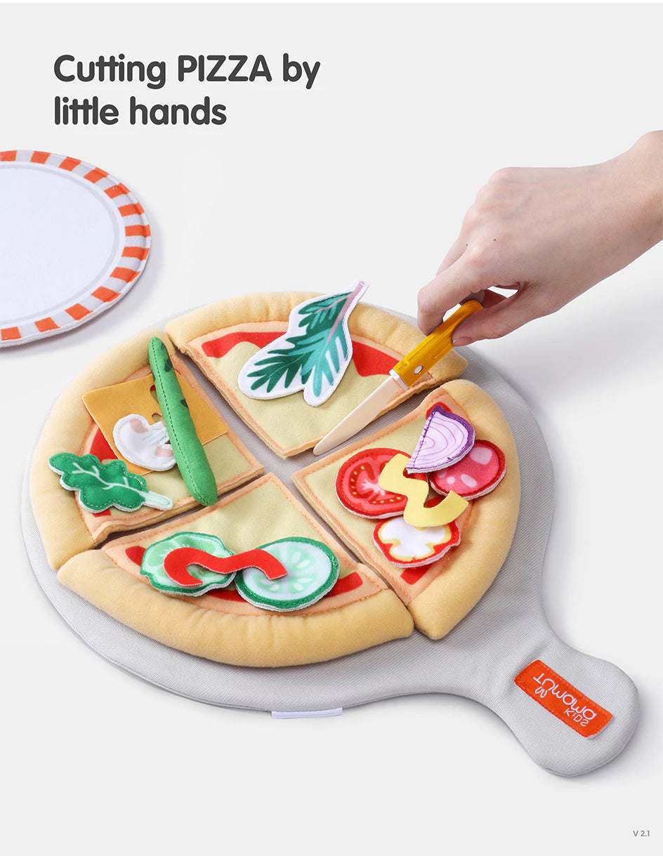 Simulation pizza salad steak food play set for interactive play