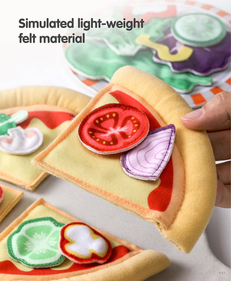 Simulation pizza salad steak play set for creative playtime