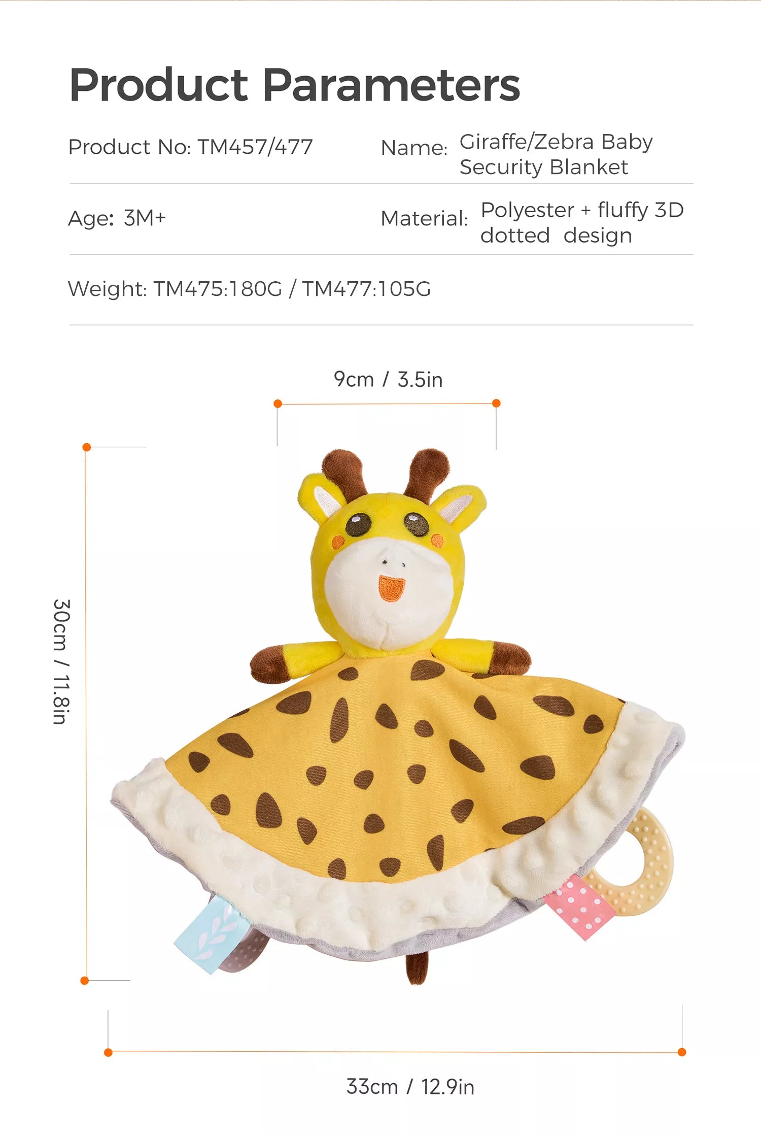 Soft giraffe snuggle toy for gentle cuddles