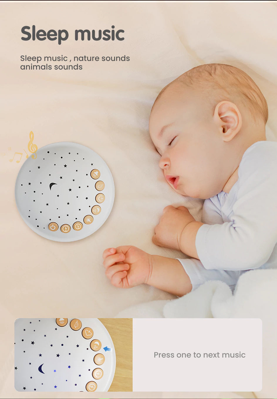 Sound machine for infant_s peaceful sleep