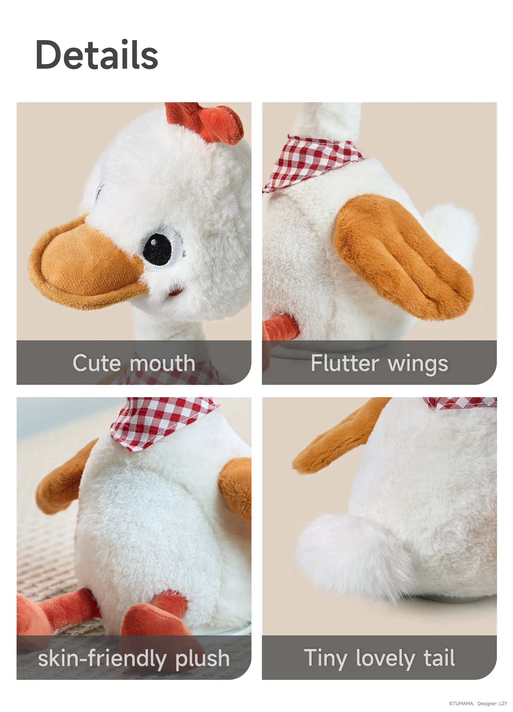 duck stuffed animals​ detailed image
