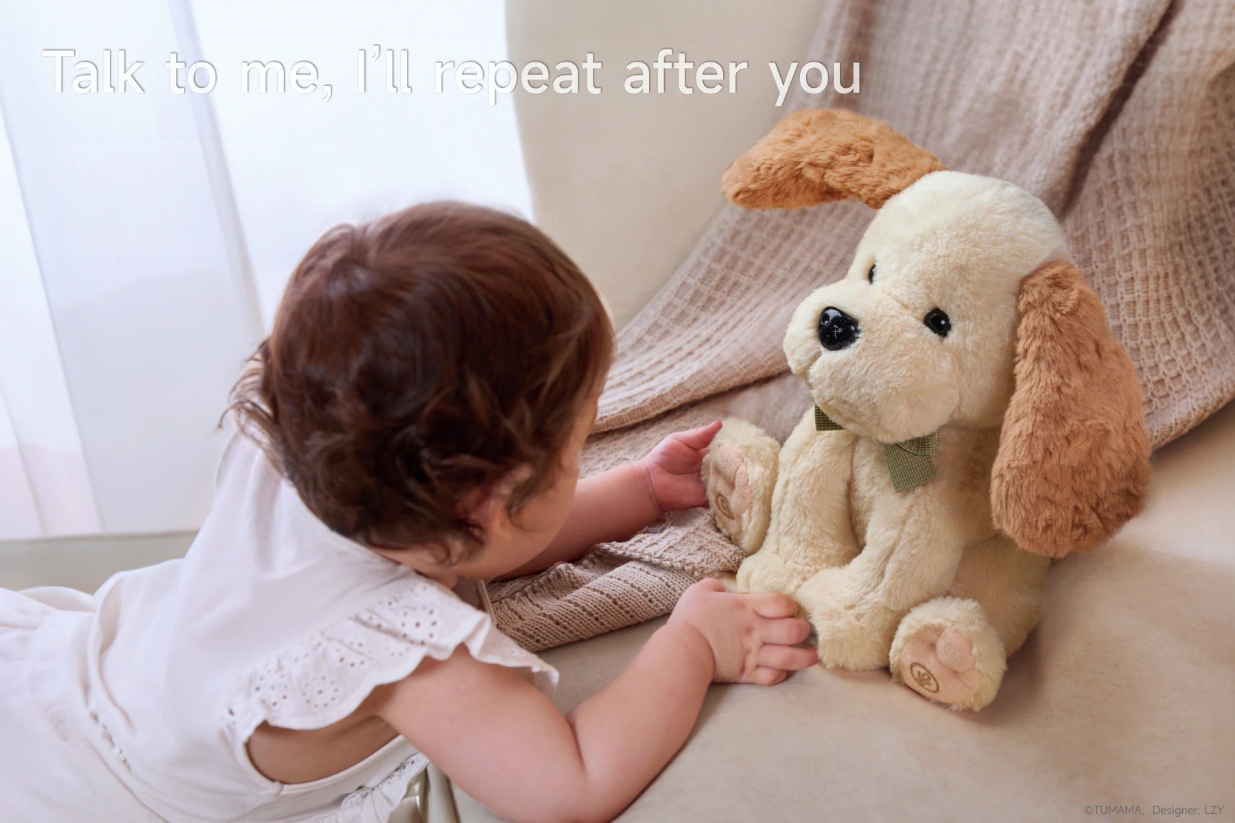 Realistic dog stuffed animal
