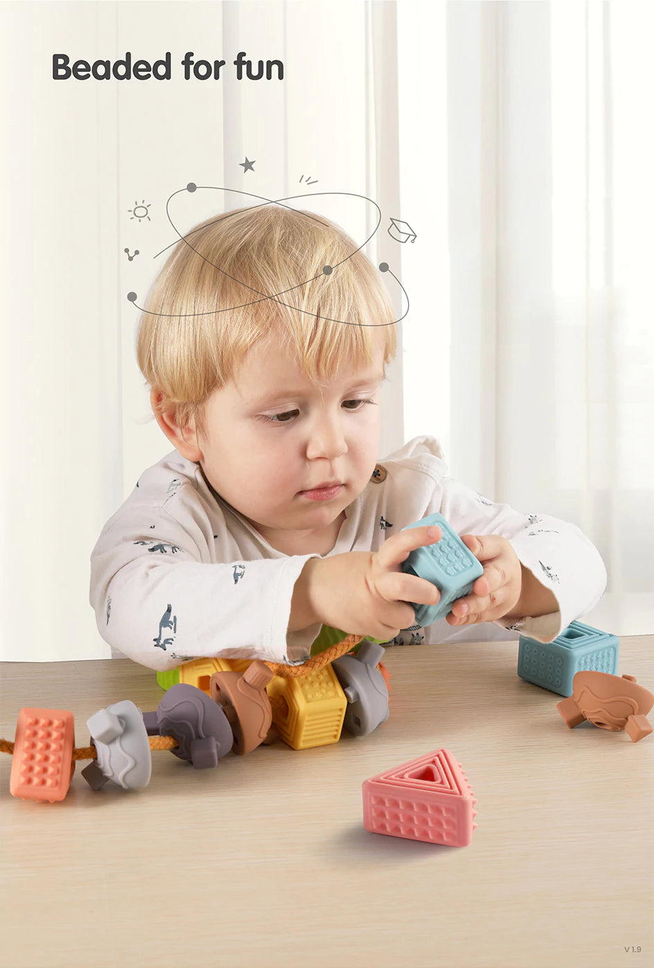 Tactile exploration with soft building blocks for kids