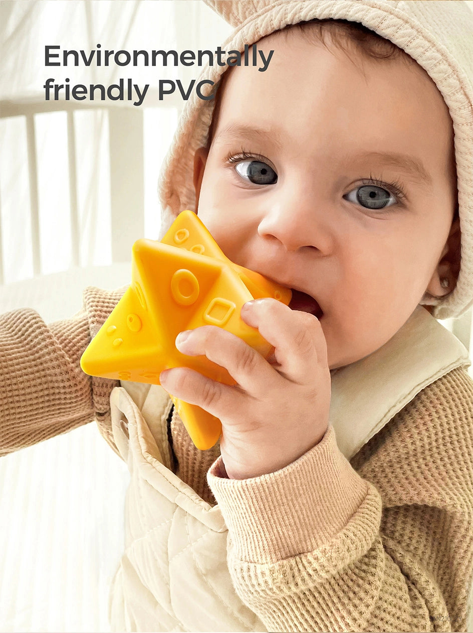 Toddler friendly soft block for sensory development