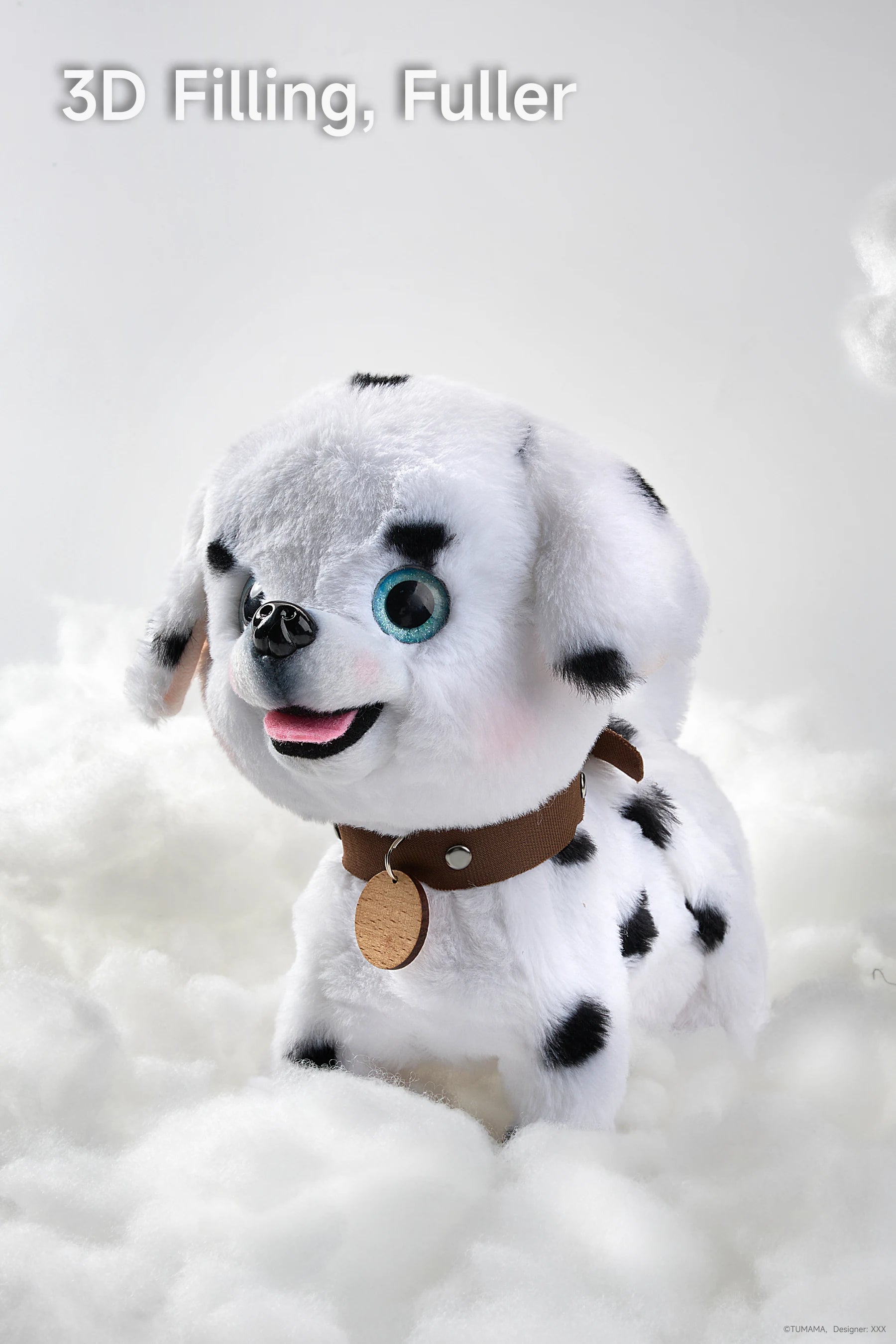 Voice controlled electronic plush puppy with remote leash