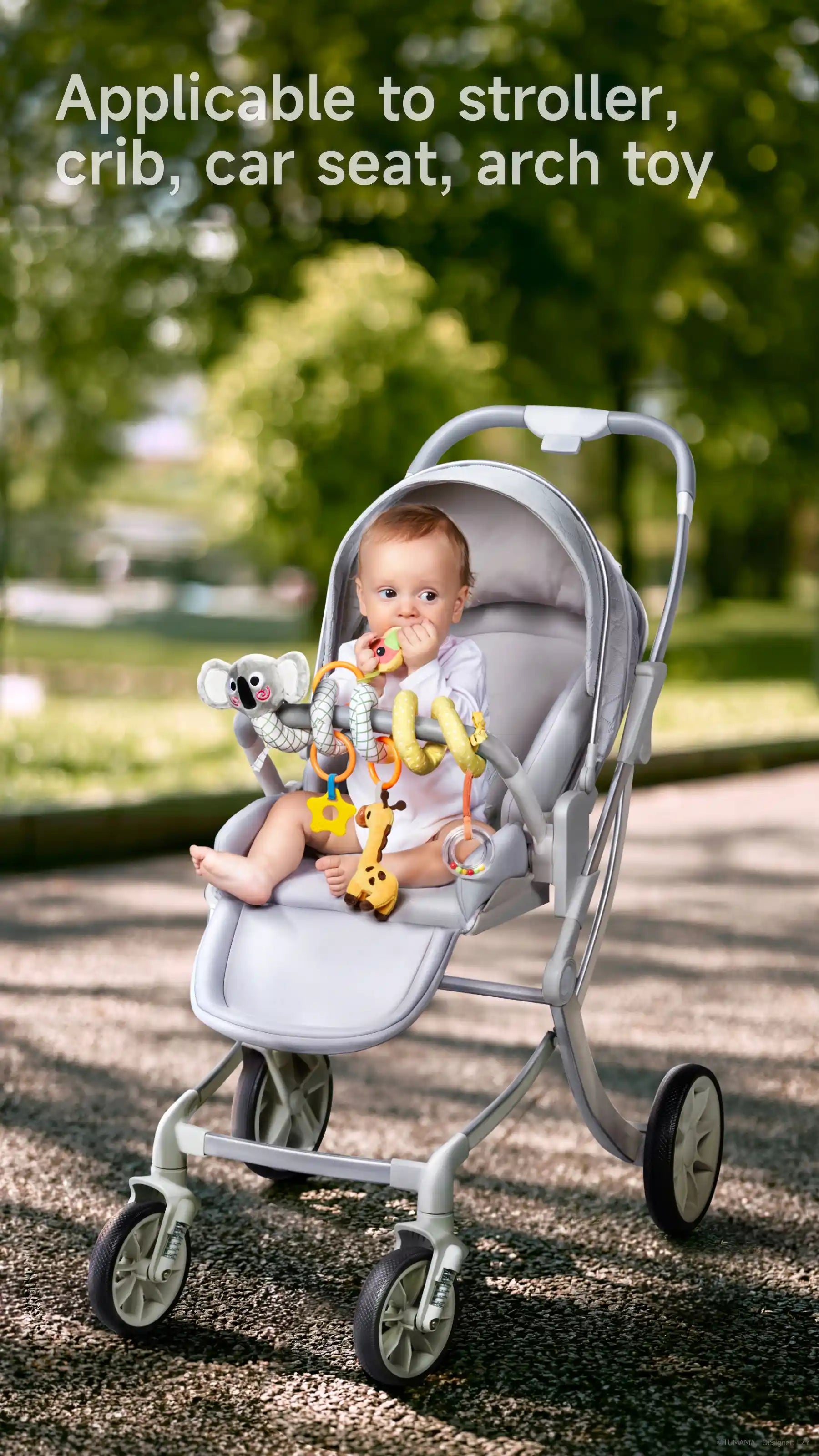 koala giraffe bird arch stroller baby toy app licable to stroller crib car seat arch toy