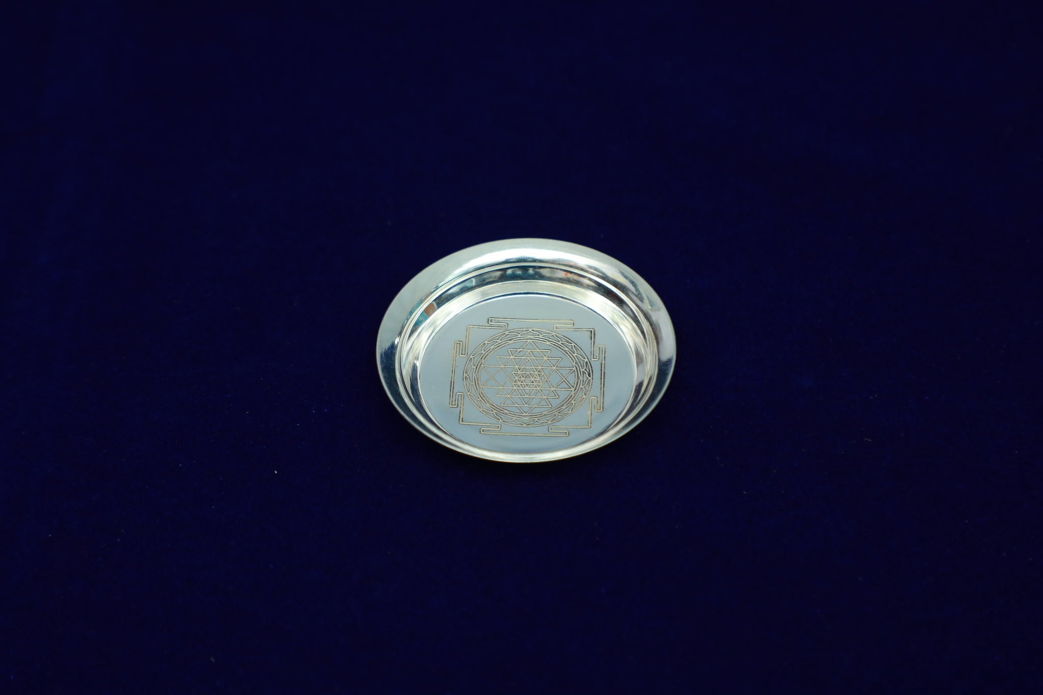  Pure Silver Plate Srichakram Embossed-11 Grams