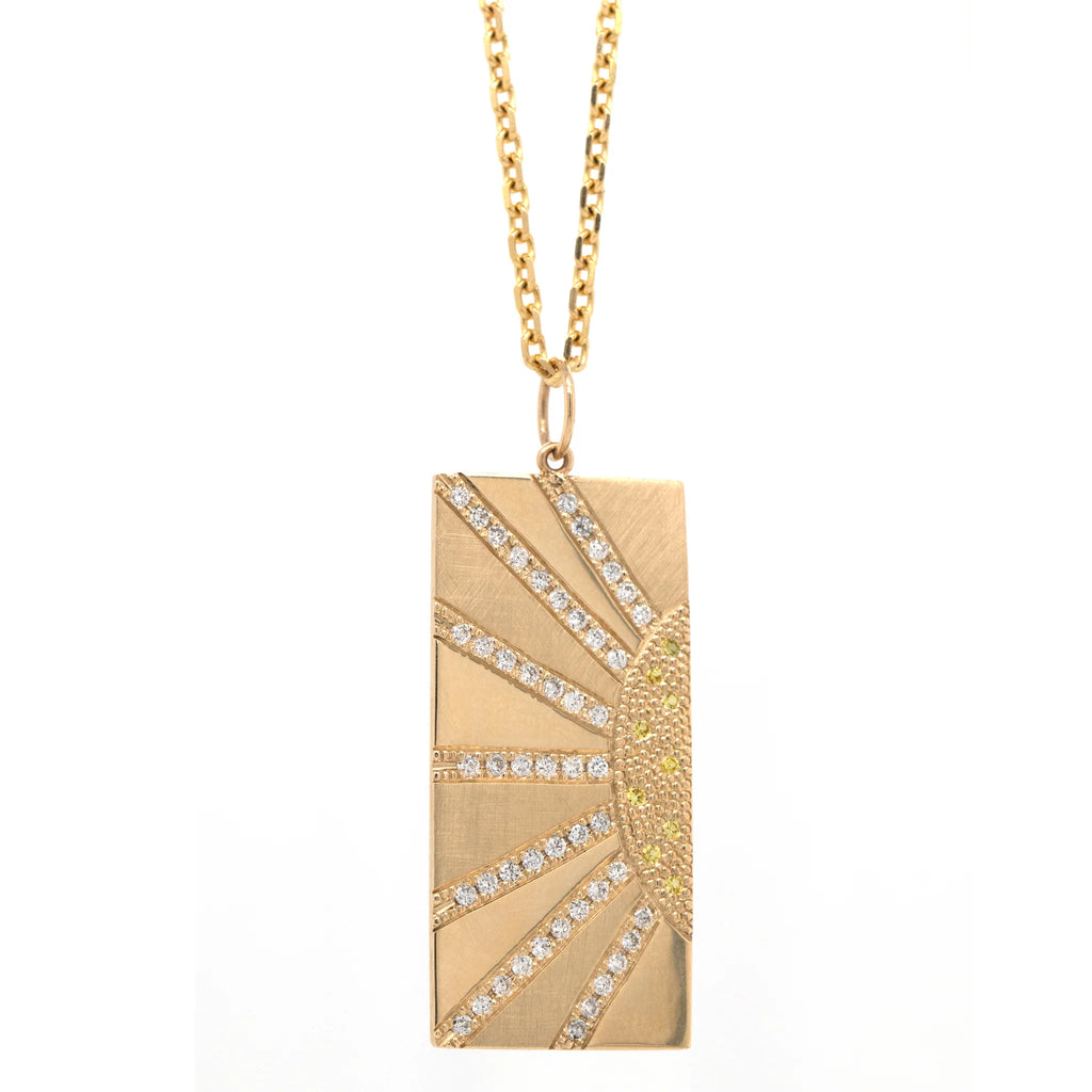 Revamped LV Gold Square Necklace