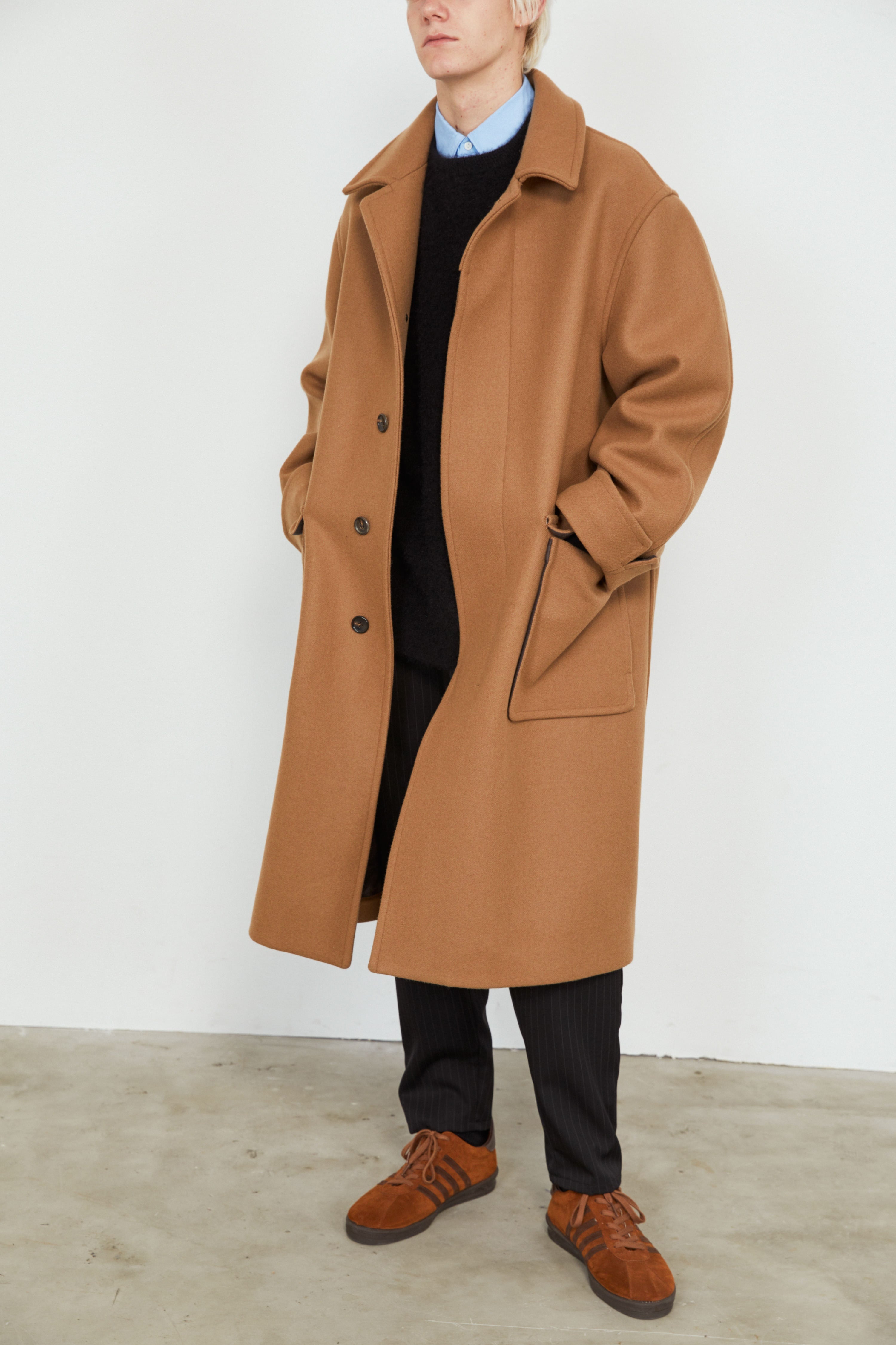 グラフペーパー Gently Wool Big Sleeve Coat-