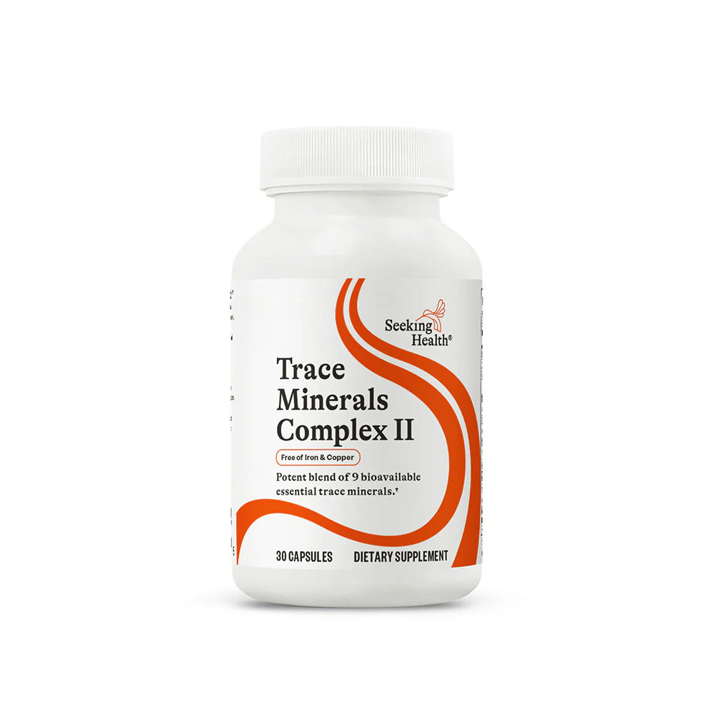 Trace Minerals Complex II 30 Capsules Iron & Copper Free Seeking Health