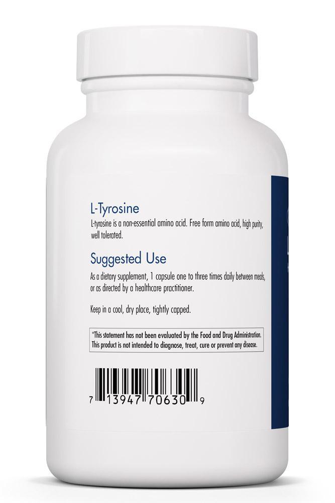 L-Tyrosine 500 Mg 100 Vegetarian Caps  Allergy Research Group - Nutrigeek