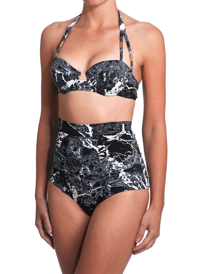 black marble swimsuit