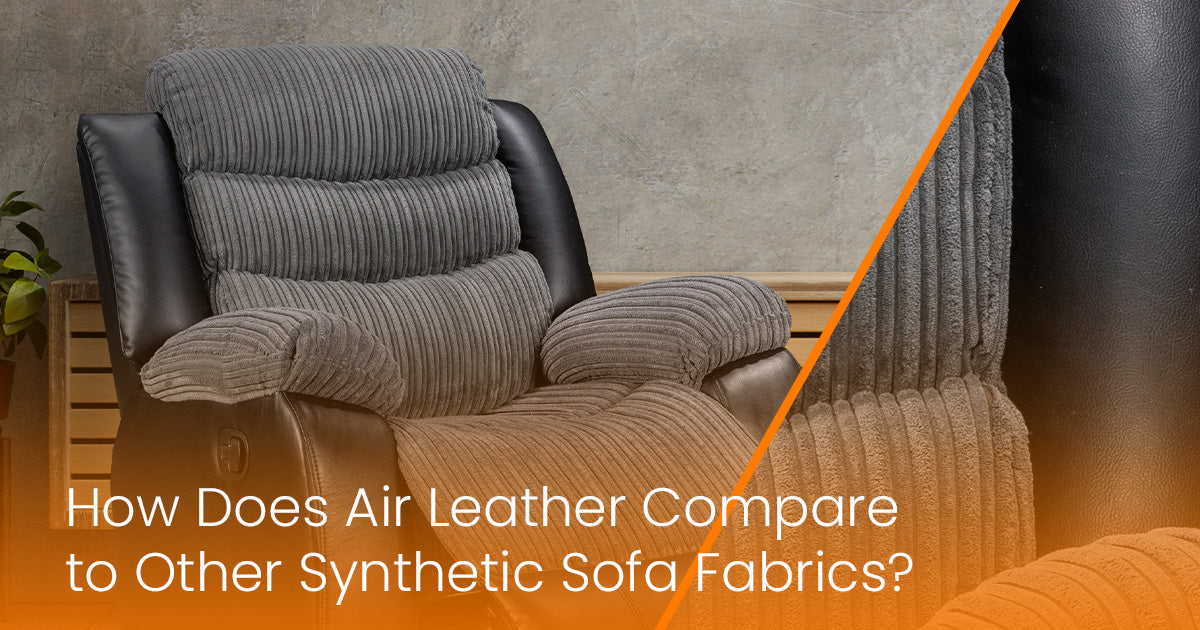 How does Air leather compare to other synthetic sofa fabrics?