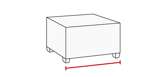 Footstool Width