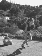Angis Journey-Kids pulling up hill