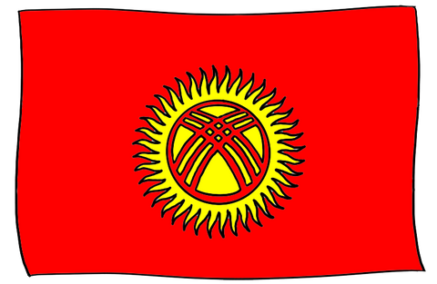 Kyrgyzstan flag