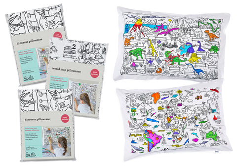 fun pillowcases to colour in