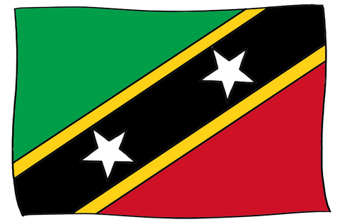 Saint Kitts and Nevis (Saint Christopher and Nevis) flag