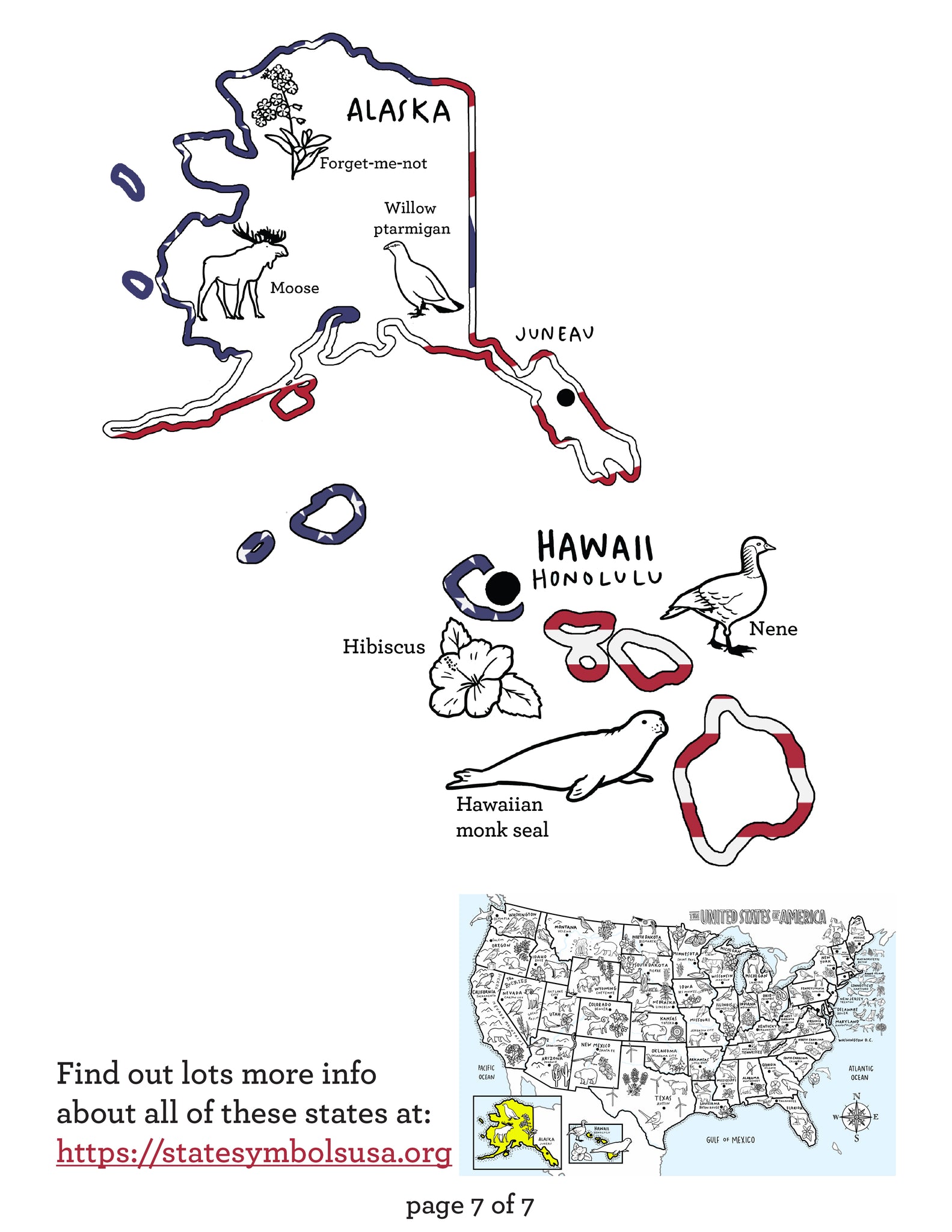 eat sleep doodle us map