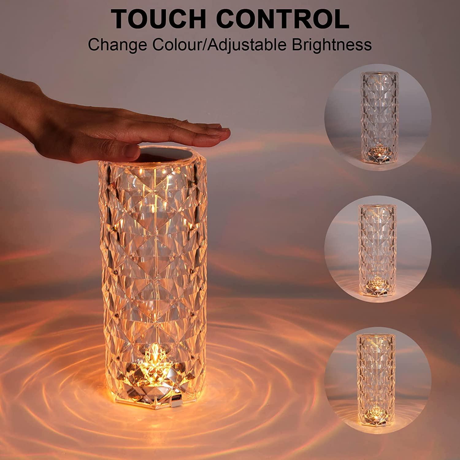 usb diamond table lamp